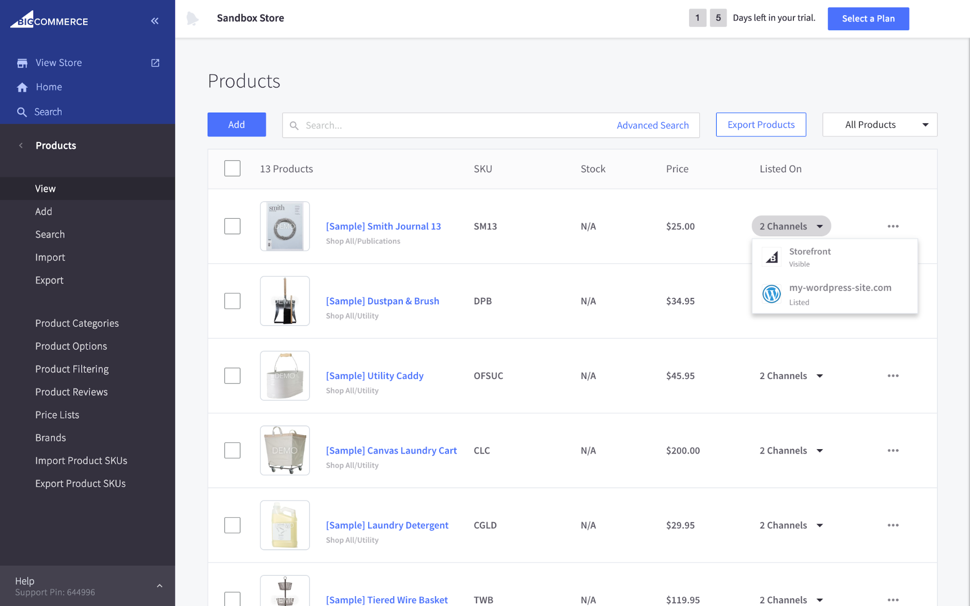 wordpress bigcommerce Features